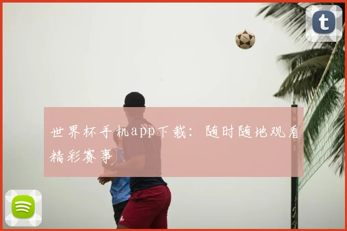 世界杯手机app下载:随时随地观看精彩赛事